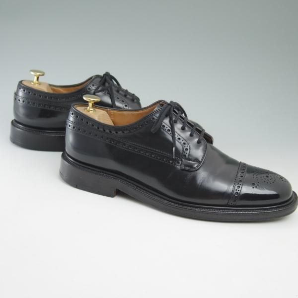 極上★チャーチ 75F/UK7.5【★希少!!セミブローグ型グラフトン】ブックバインダーカーフ/Chelmsford/100ラスト/4都市ロゴ/Church's★c259