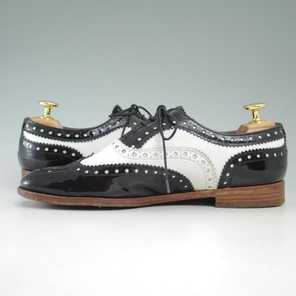 極上★チャーチ(レディース) SIZE 36.5【★バーウッド/BURWOOD 3W】カーフ×パテントレザー/フルブローグ/ウイングチップ/Church's★c260