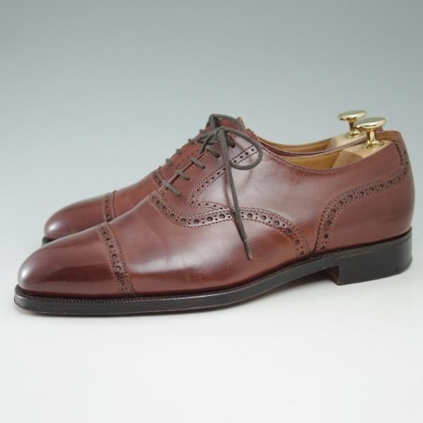 極美品★クロケット＆ジョーンズ 6E【★(英)ジョージクレバリー別注/GEORGE CLEVERLEY】クォーターブローグ/Crockett＆Jones★c261