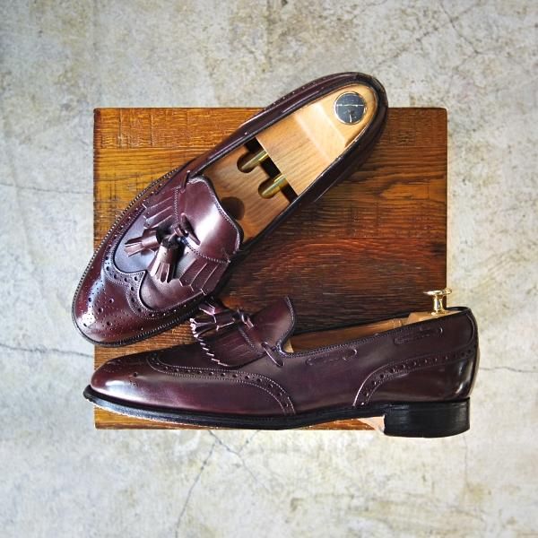 極上★チャーチ UK7/US7.5D【★米国ライン/ROYAL TWEED/ロイヤルツイード/チーニーOEM製品】277ラスト/タッセルローファー/CHURCH'S★c263