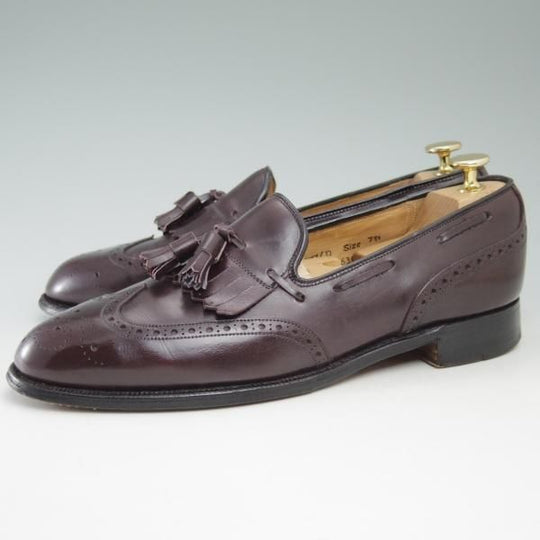 極上★チャーチ UK7/US7.5D【★米国ライン/ROYAL TWEED/ロイヤルツイード/チーニーOEM製品】277ラスト/タッセルローファー/CHURCH'S★c263