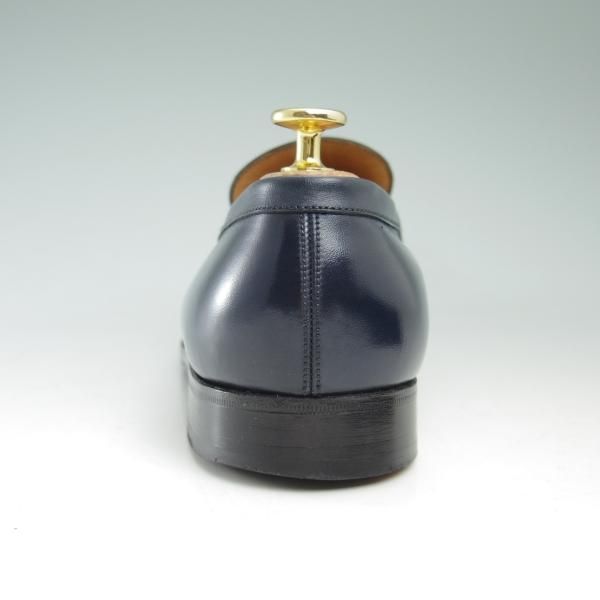 J.M. WESTON ローファー　NAVY 5D 旧ロゴ 極上☆J.M.ウェストン 7D【貴重☆旧ロゴ/紺色/コインローファー/180