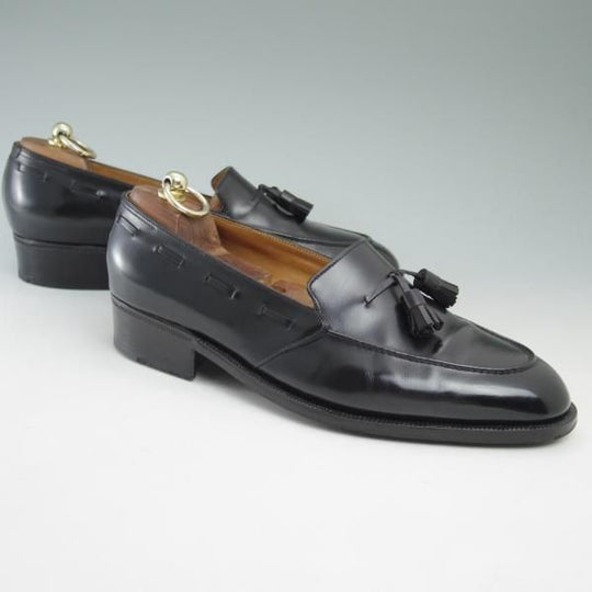 美品★ジョンロブ パリ UK8程度【時価100万円前後★ビスポーク品】タッセルローファー/カーフ/JOHN LOBB PARIS★c265