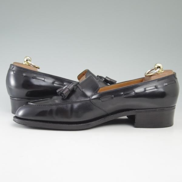 美品★ジョンロブ パリ UK8程度【時価100万円前後★ビスポーク品】タッセルローファー/カーフ/JOHN LOBB PARIS★c265