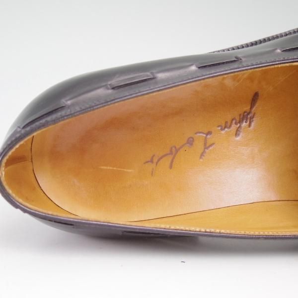 美品★ジョンロブ パリ UK8程度【時価100万円前後★ビスポーク品】タッセルローファー/カーフ/JOHN LOBB PARIS★c265