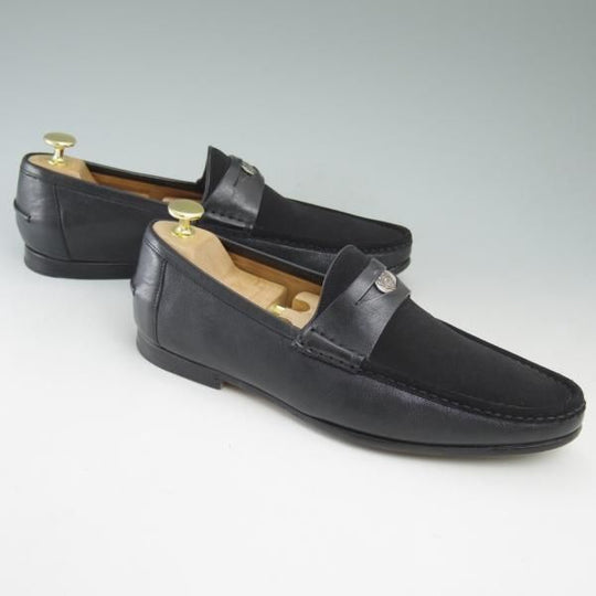 極上★グッチ SIZE 40【★コインローファー】黒/メンズ/靴/ローファー/スリッポン/GUCCI★c266