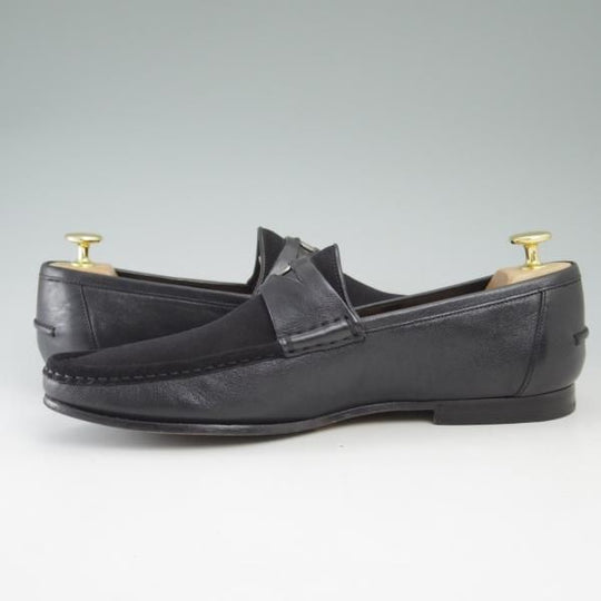 極上★グッチ SIZE 40【★コインローファー】黒/メンズ/靴/ローファー/スリッポン/GUCCI★c266