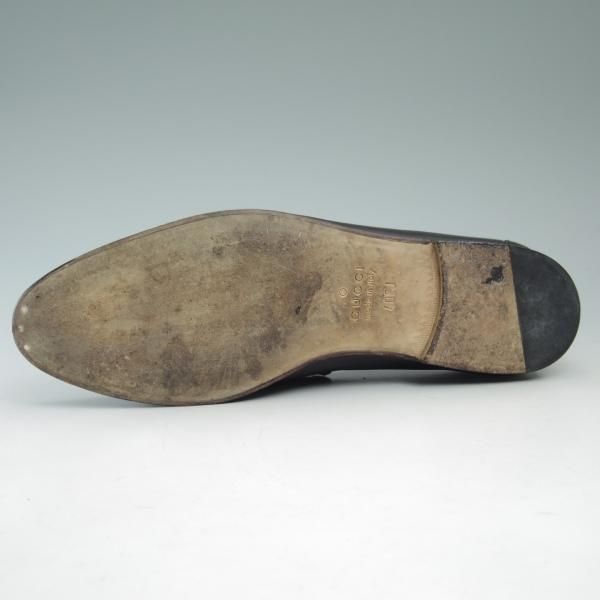 極上★グッチ SIZE 40【★コインローファー】黒/メンズ/靴/ローファー/スリッポン/GUCCI★c266