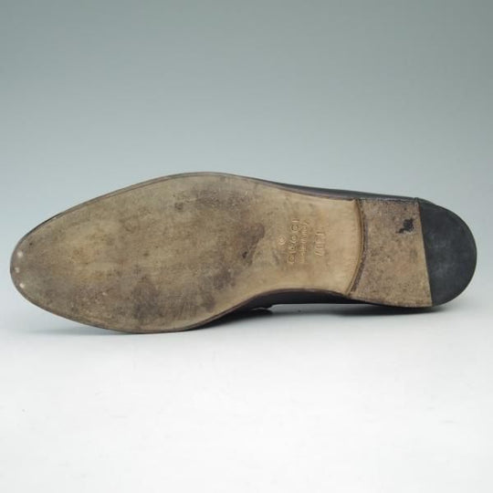 極上★グッチ SIZE 40【★コインローファー】黒/メンズ/靴/ローファー/スリッポン/GUCCI★c266