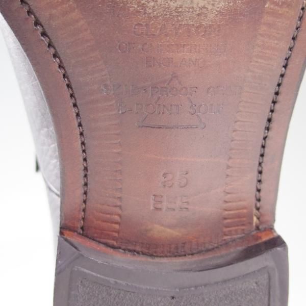 極上★スコッチグレイン SIZE 25【★(英)クレイトン社のソール使用/Skid Proof Gear 3point Sole】ストレートチップ/Scotch Grain★c271