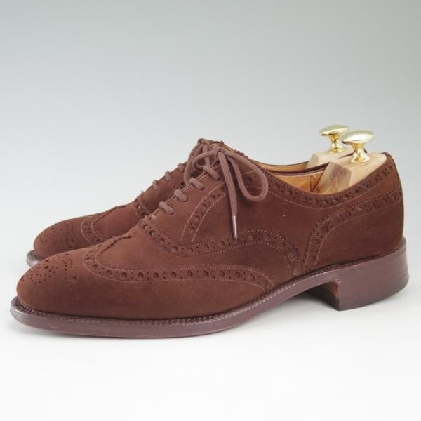 極上★チャーチ 55F【希少★アンテロープ革/REAL CAPE BUCK/旧チャーチ】Buck/73ラスト/3都市ロゴ/スエード/フルブローグ/Church's★c273