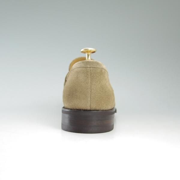 美品★パラブーツ SIZE 6.5【★ダックス/DAX/ギャラクシーソール使用】コインローファー/スエード/薄茶/Paraboot★c274