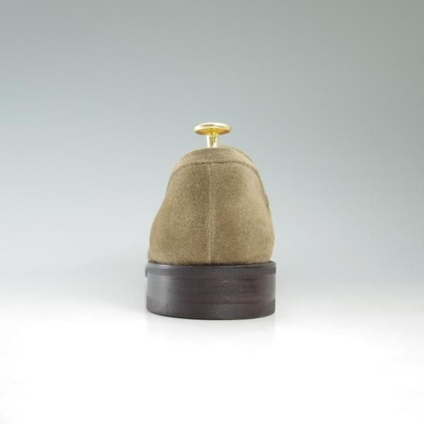 美品★パラブーツ SIZE 6.5【★ダックス/DAX/ギャラクシーソール使用】コインローファー/スエード/薄茶/Paraboot★c274