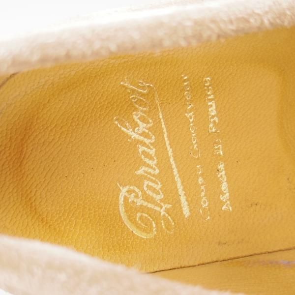 美品★パラブーツ SIZE 6.5【★ダックス/DAX/ギャラクシーソール使用】コインローファー/スエード/薄茶/Paraboot★c274