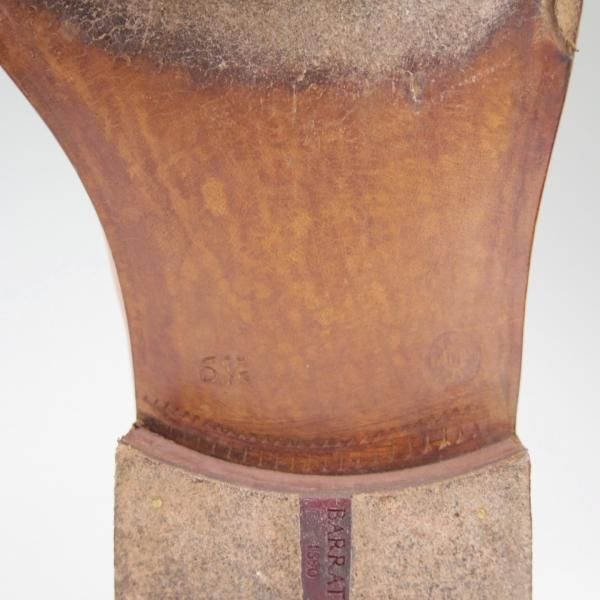 極上★(スペイン製)BARRATS/バラッツ SIZE 6.5【★スペイン王室御用達/パンチドキャップトゥ】カーフ/薄茶★c278