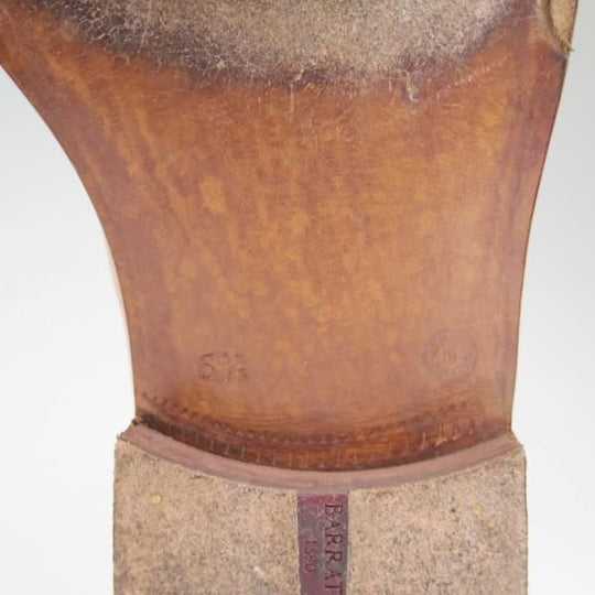 極上★(スペイン製)BARRATS/バラッツ SIZE 6.5【★スペイン王室御用達/パンチドキャップトゥ】カーフ/薄茶★c278