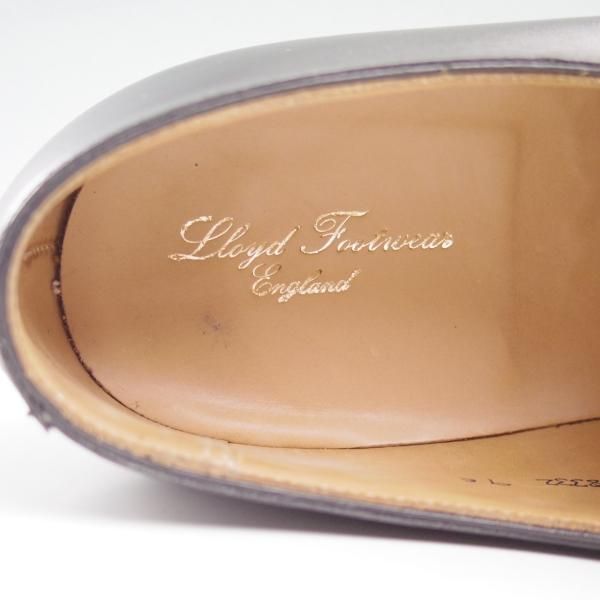 新品★クロケット＆ジョーンズ 9E【★ロイドフットウェア/Lloyd Footwear別注】プレーントゥ/Vフロント/カーフ/黒/Crockett＆Jones★c285
