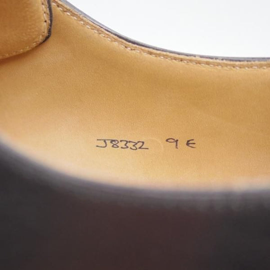 新品★クロケット＆ジョーンズ 9E【★ロイドフットウェア/Lloyd Footwear別注】プレーントゥ/Vフロント/カーフ/黒/Crockett＆Jones★c285