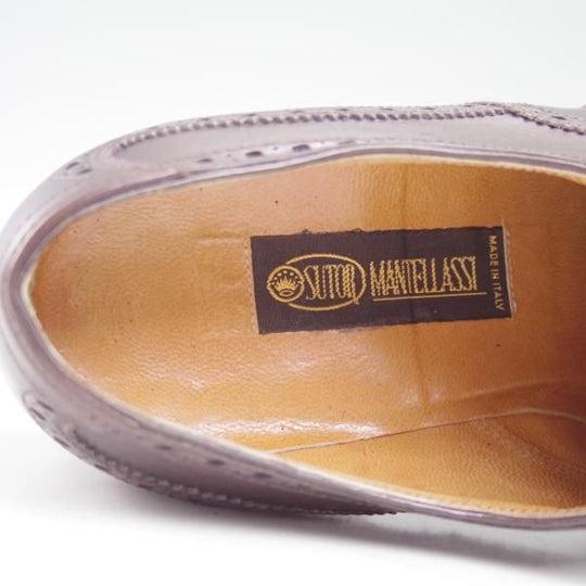 美品★(伊)ストール・マンテラッシ SIZE 6【希少★グッドイヤーウェルテッド製法】フルブローグ/SUTOR MANTELLASSI★c291