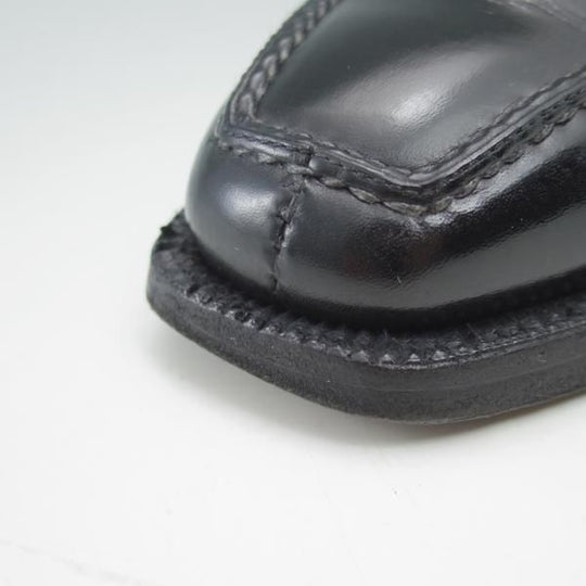 極上★(伊)ステファノビ製 SIZE 7【★スキンステッチ仕様/ロエベ別注/LOEWE】カーフ/黒/メンズ/靴/STEFANOBI★c292