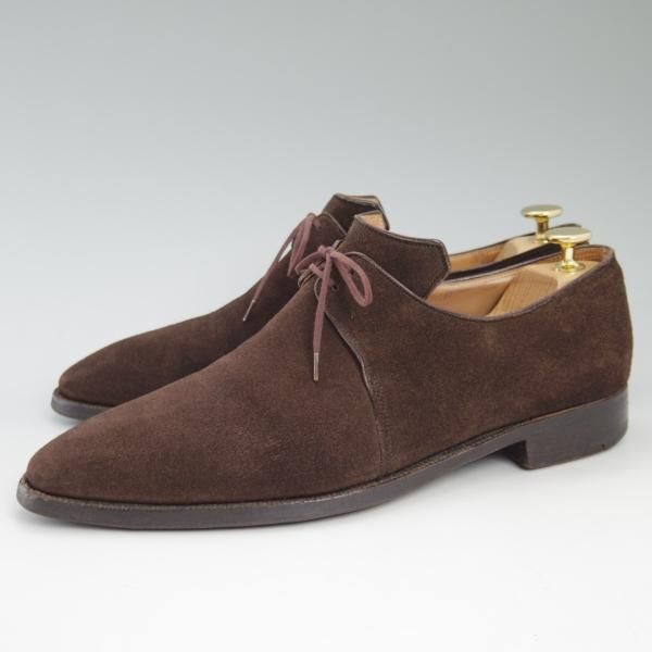 極上★(仏)コルテ SIZE 8【傑作★アルカ/ARCA/グッドイヤーウェルテッド製法】濃茶/ベグデーグルトゥ/スエード/CORTHAY★c298