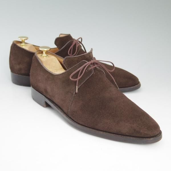 極上★(仏)コルテ SIZE 8【傑作★アルカ/ARCA/グッドイヤーウェルテッド製法】濃茶/ベグデーグルトゥ/スエード/CORTHAY★c298