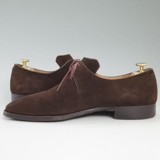 極上★(仏)コルテ SIZE 8【傑作★アルカ/ARCA/グッドイヤーウェルテッド製法】濃茶/ベグデーグルトゥ/スエード/CORTHAY★c298