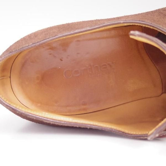 極上★(仏)コルテ SIZE 8【傑作★アルカ/ARCA/グッドイヤーウェルテッド製法】濃茶/ベグデーグルトゥ/スエード/CORTHAY★c298