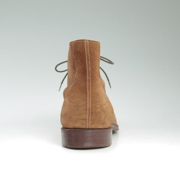 極上★クロケット＆ジョーンズ 7.5E【★(英)ジョージクレバリー別注/George Cleverley】チャッカブーツ/スエード/茶/Crockett＆Jones★c302