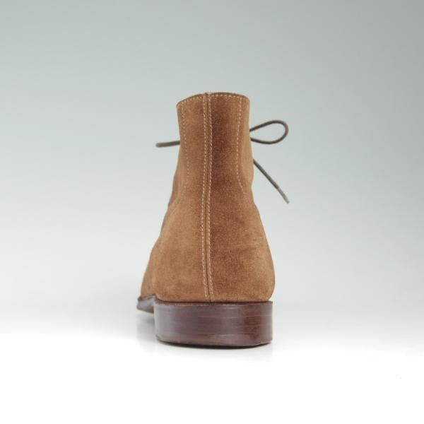 極上★クロケット＆ジョーンズ 7.5E【★(英)ジョージクレバリー別注/George Cleverley】チャッカブーツ/スエード/茶/Crockett＆Jones★c302