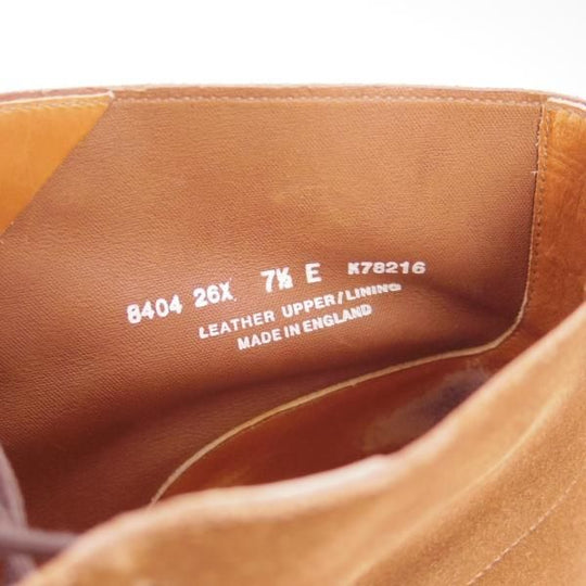 極上★クロケット＆ジョーンズ 7.5E【★(英)ジョージクレバリー別注/George Cleverley】チャッカブーツ/スエード/茶/Crockett＆Jones★c302