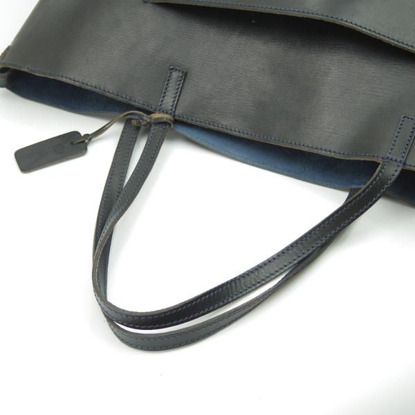 極上★フェリージ/Felisi【★レザートートバッグ/13-37】ネイビー/レザー トート バッグ/ユニセックス/メンズ&レディース/ビジネス★N5087