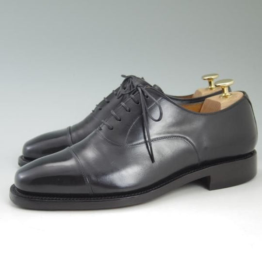 極上★スコッチグレイン SIZE 25【★ストレートチップ/2416】黒/カーフ/men's/メンズ/Scotch Grain★c306