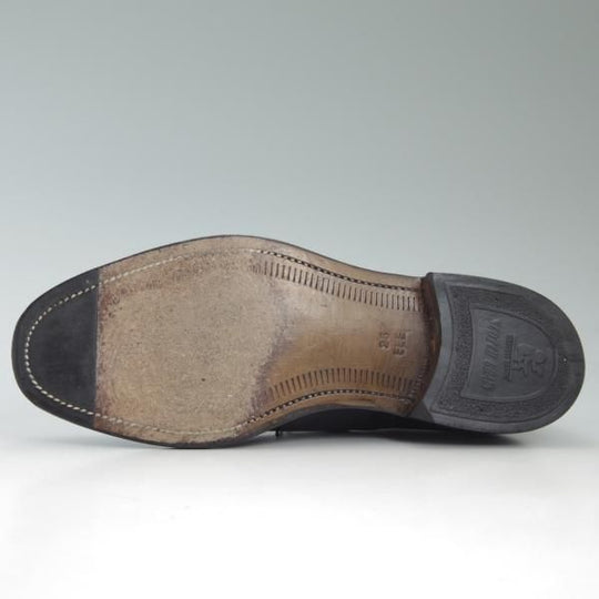 極上★スコッチグレイン SIZE 25【★ストレートチップ/2416】黒/カーフ/men's/メンズ/Scotch Grain★c306