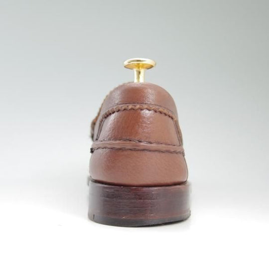 美品★ブルックスブラザーズ 7.5E【★コインローファー】スリッポン/グレインレザー/BROOKS BROTHERS★c309