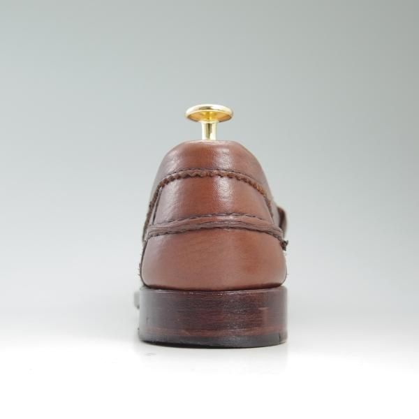 美品★ブルックスブラザーズ 7.5E【★コインローファー】スリッポン/グレインレザー/BROOKS BROTHERS★c309