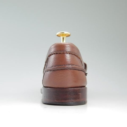 美品★ブルックスブラザーズ 7.5E【★コインローファー】スリッポン/グレインレザー/BROOKS BROTHERS★c309