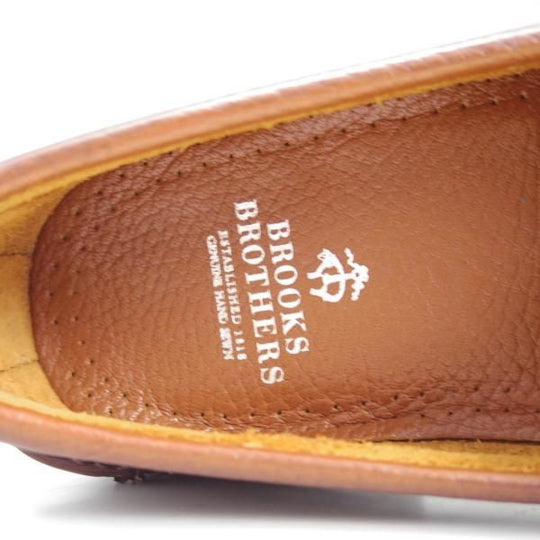 美品★ブルックスブラザーズ 7.5E【★コインローファー】スリッポン/グレインレザー/BROOKS BROTHERS★c309