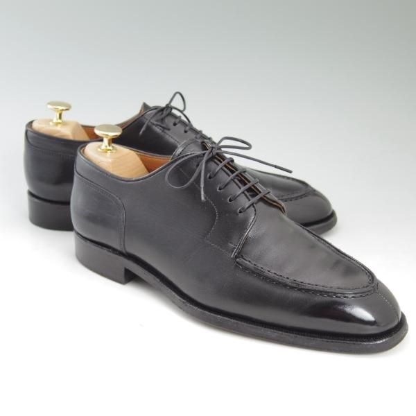 極上★ユナイテッドアローズ SIZE 7.5【★グッドイヤーウェルテッド製法/Uチップ】カーフ/黒/men's/メンズ/靴/United Arrows★c310