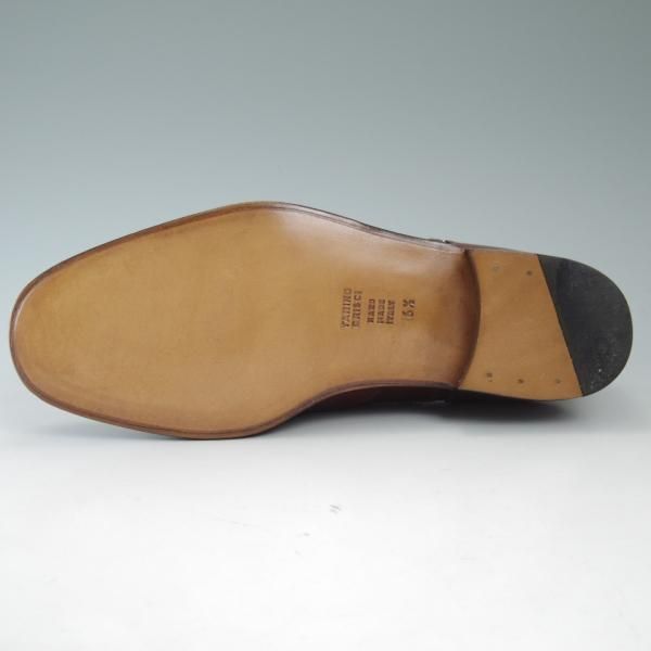 新品★(伊)タニノクリスチー SIZE 6.5【極希少★ブラックラピド製法】ブラインドブローグ/108601/カーフ/ブラウン/TANINO CRISCI★c311