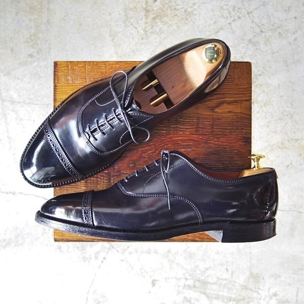 極上★オールデン 10.5C【★コードバン仕様/9016/ハンプトンラスト】黒/パンチドキャップトゥ/Alden★c312