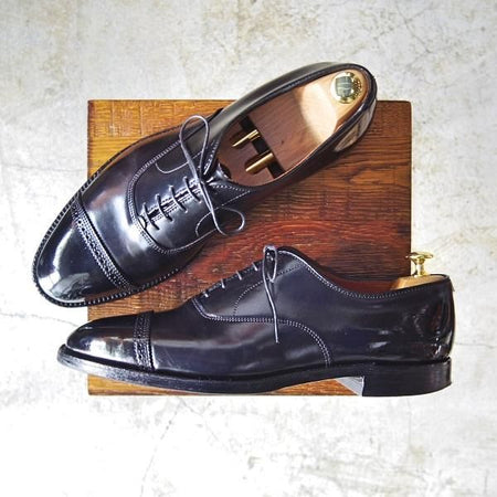 極上★オールデン 10.5C【★コードバン仕様/9016/ハンプトンラスト】黒/パンチドキャップトゥ/Alden★c312