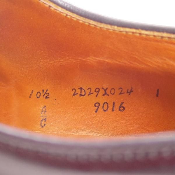 極上★オールデン 10.5C【★コードバン仕様/9016/ハンプトンラスト】黒/パンチドキャップトゥ/Alden★c312