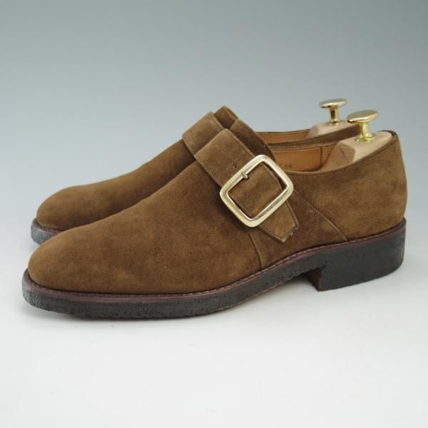 極希少★チャーチ 65E/UK6.5【★2都市ロゴ/54ラスト/旧チャーチ】モンクストラップ/PRIOR/スエード/Church's★c314