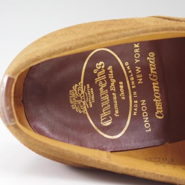 極希少★チャーチ 65E/UK6.5【★2都市ロゴ/54ラスト/旧チャーチ】モンクストラップ/PRIOR/スエード/Church's★c314