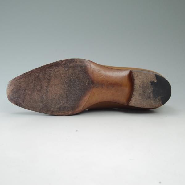 美品★(福岡)コルノブルゥ UK7程度【★定価17万円以上/ハンドソーンウェルテッド製法】タッセルローファー/Corno blu★c315