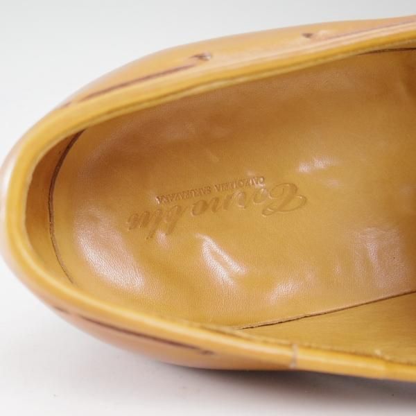 美品★(福岡)コルノブルゥ UK7程度【★定価17万円以上/ハンドソーンウェルテッド製法】タッセルローファー/Corno blu★c315