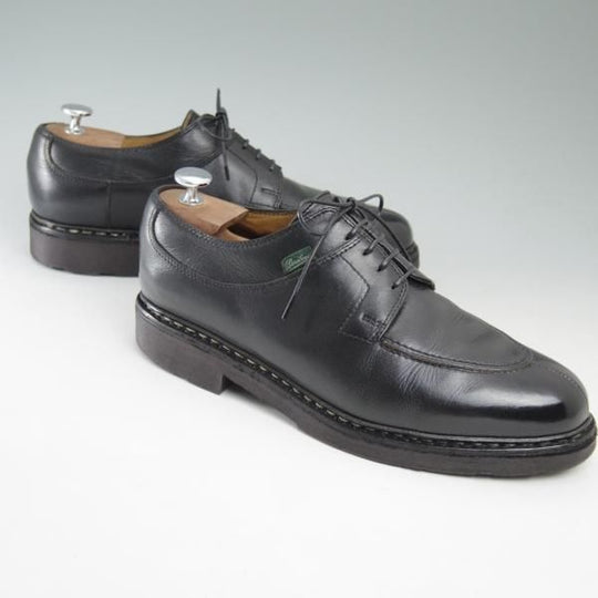 ★パラブーツ SIZE 8【定番★アヴィニョン/AVIGNON】グリフソール/Uチップ/リスレザー/NOIRE/LIS NOIR/GRIFF2/Paraboot★c318