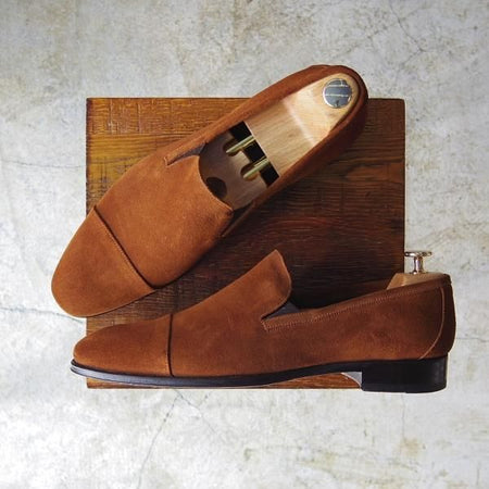 美品★(伊)Lav.Blake×伊勢丹メンズ SIZE 42【別注品★ISETAN MEN'S】ローファー/スリッポン/スエード★c320