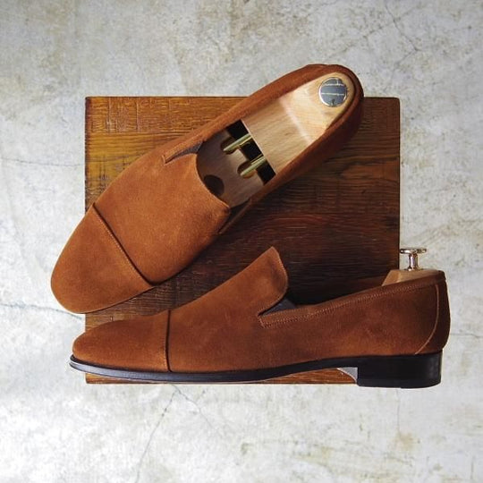 美品★(伊)Lav.Blake×伊勢丹メンズ SIZE 42【別注品★ISETAN MEN'S】ローファー/スリッポン/スエード★c320